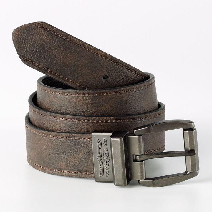 Wedding - Levi's reversible leather belt - extended size