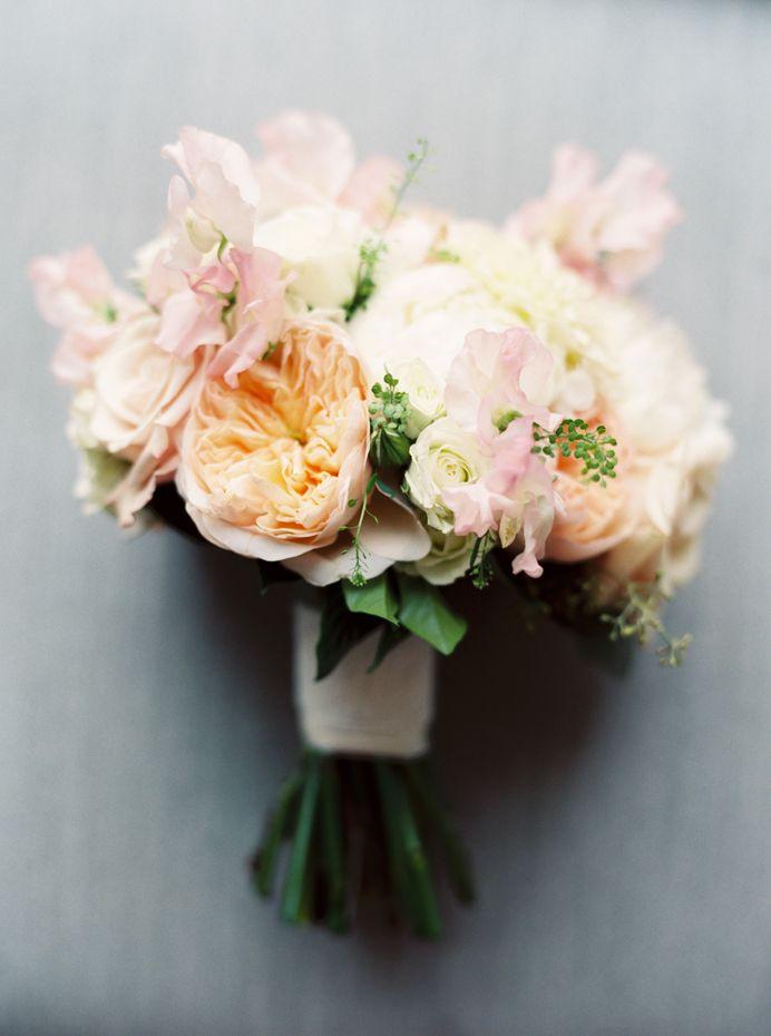 Hochzeit - Peach And Blush Wedding Bouquet