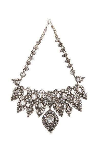 Mariage - Erickson Beamon Hello Sweetie Necklace In Pewter & Clear At @FORWARDbyElyseWalker
