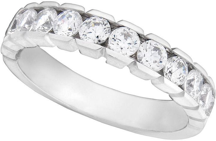 زفاف - Diamond Ring, 14k White Gold Diamond Wedding Band (3/4 ct. t.w.)