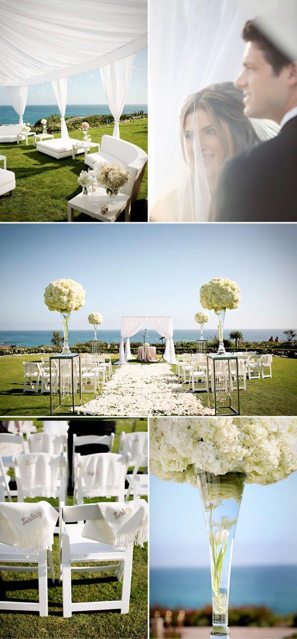 Hochzeit - White Wedding At Montage Laguna Beach By Jasmine Star