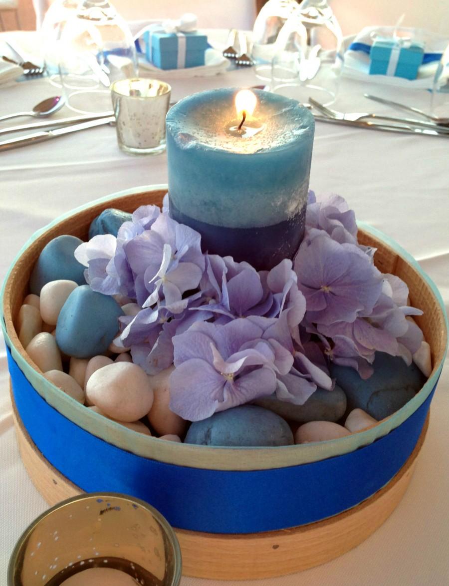 زفاف - table center piece for a wedding in Santorini