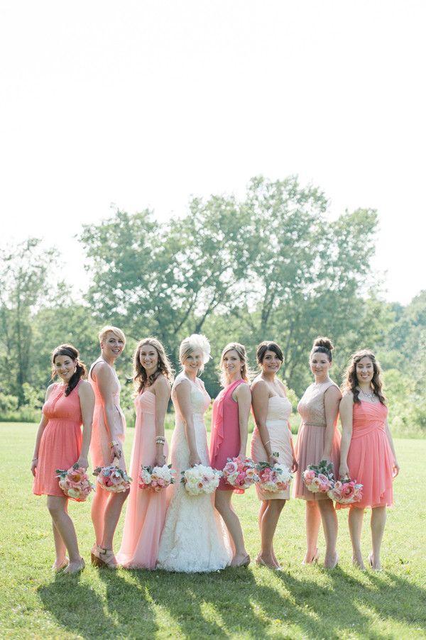 Свадьба - Pink Patterned Garden Wedding