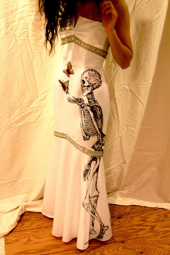 Wedding - Hand-Drawn Skeleton Dress