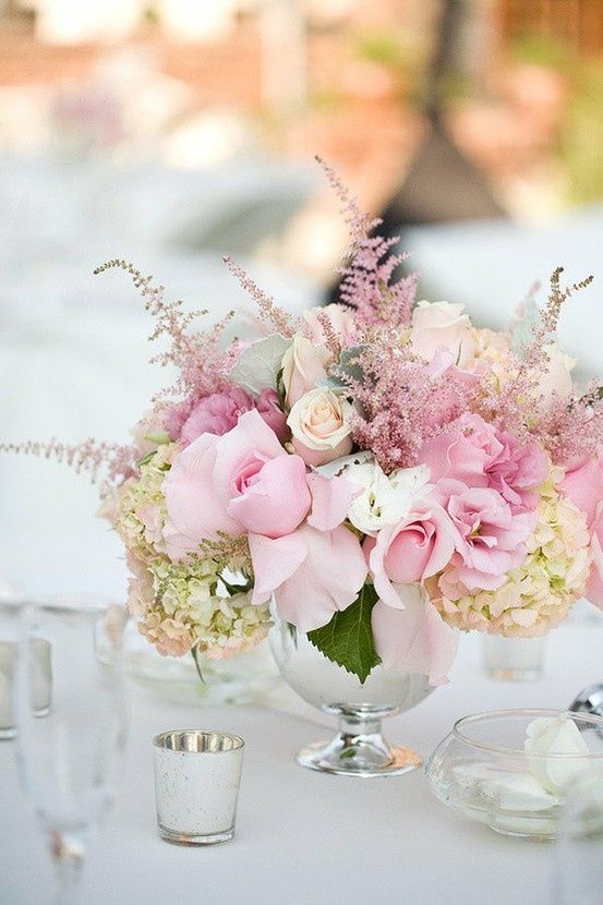 Wedding - Sweet Pink Centerpiece