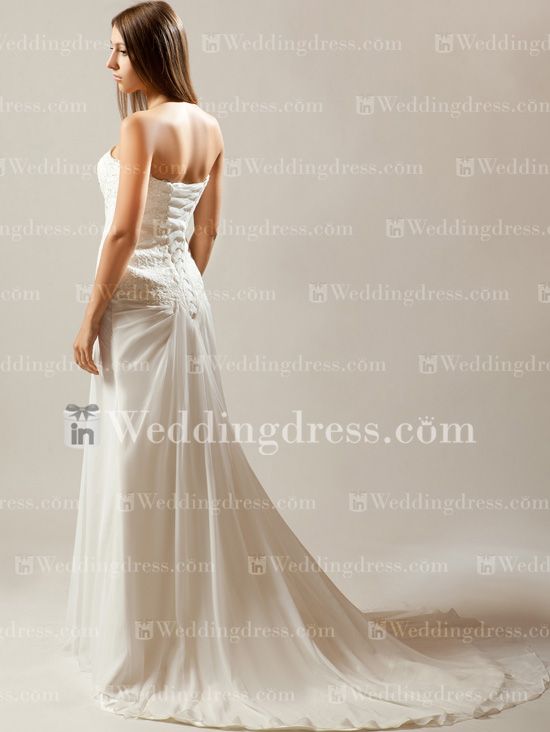 Hochzeit - Sweetheart Wedding Dress With Lace BC152