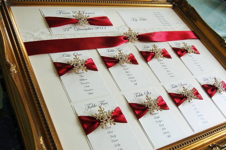 Mariage - Snowflake Wedding Seating Plan Table Plan