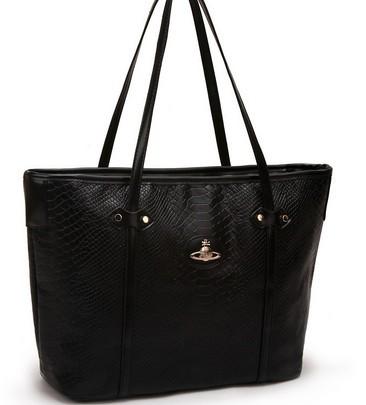 زفاف - Zapprix Crocodile Pattern Black PU Women Top Handle Handbags
