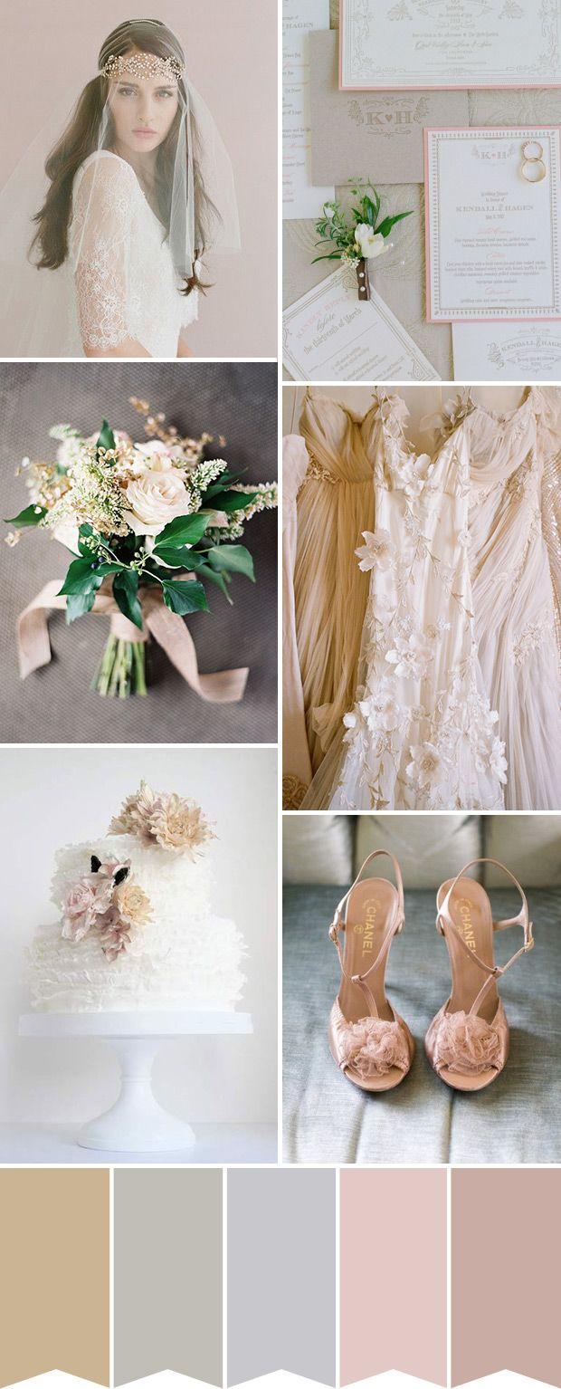 Свадьба - A Dreamy Soft Blush & Nude Wedding Colour Palette