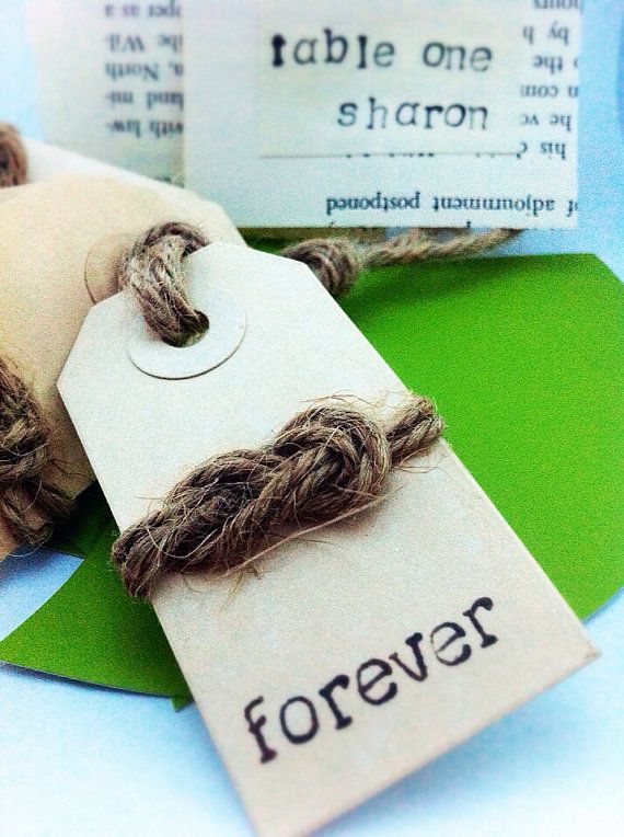 Hochzeit - Wedding Tag // Wedding Favor // Fisherman's Knot // Eternity Knot // Forever Tag // Set Of 25