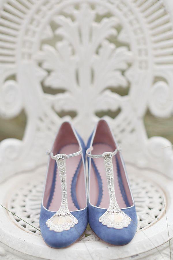 Свадьба - Blue Wedding Shoes, A Short Dress And Tipis For A Humanist Celebration On The Beach