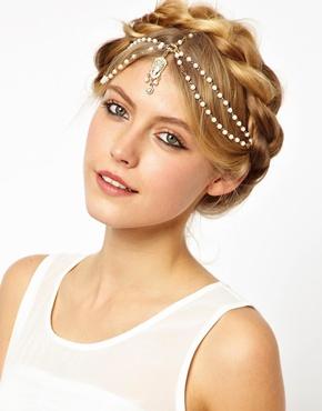 Hochzeit - ASOS Beaded Hair Crown Free Shipping