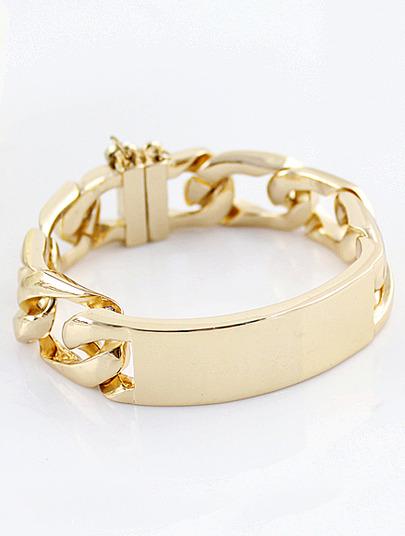 Hochzeit - Gold Fashion Hollow Chain Bracelet