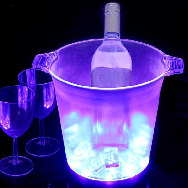 زفاف - LED Light up Ice Bucket, Drinks Cooler, Party, Hen Party, Wedding Multi Coloured