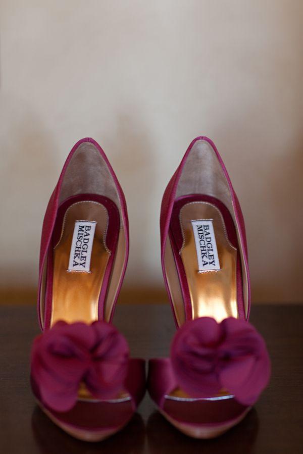 Mariage - Burgundy-Wedding-Shoes