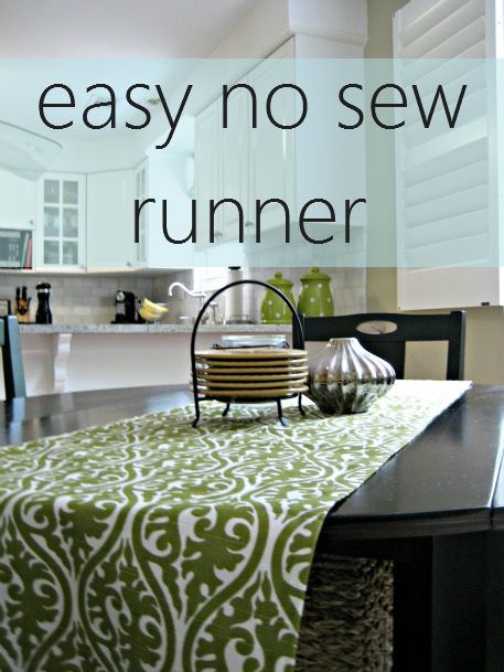 Hochzeit - Easy No Sew Table Runner