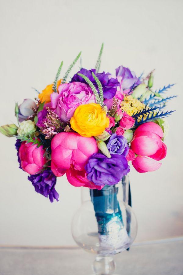 Wedding - Purple And Pink Wedding Flowers