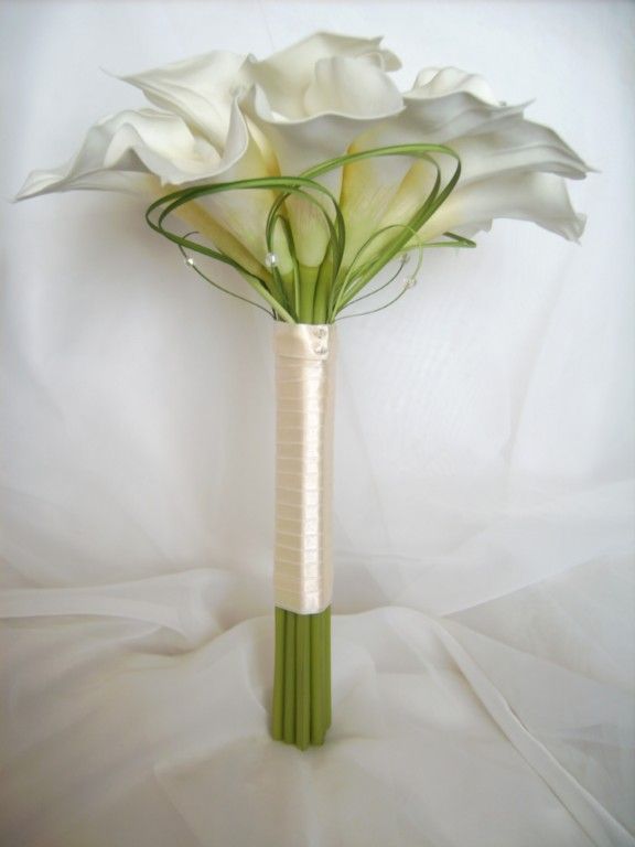 Свадьба - Wedding Flower Calla Lily Single Stem Sample Table Dec