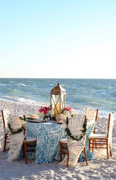 Свадьба - Wedding Reception Ideas: Classic Beach