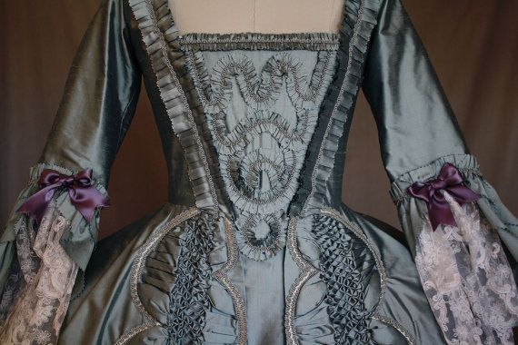 Hochzeit - Custom Marie Antoinette Rococo Alternative Wedding Gown MADE TO MEASURE