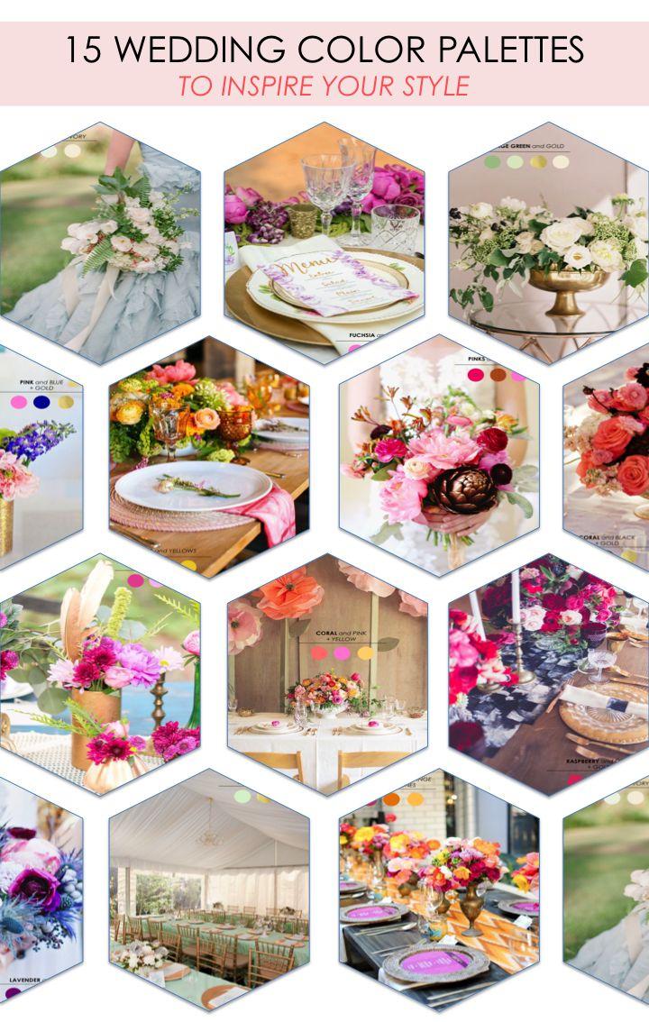 زفاف - 15 Wedding Color Palettes To Inspire Your Style