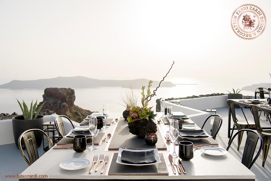 Hochzeit - Private dinner in Santorini