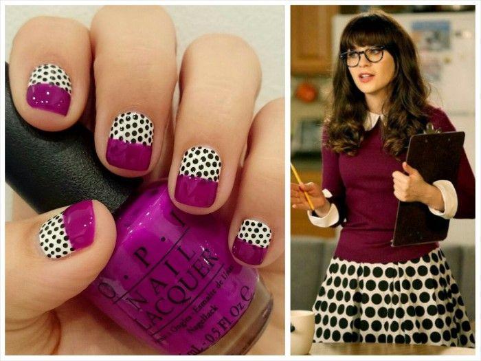 Hochzeit - Nails Of The Day: ‘New Girl’ Inspired