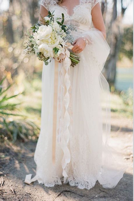 زفاف - Wedding Bouquets With Long Ribbon