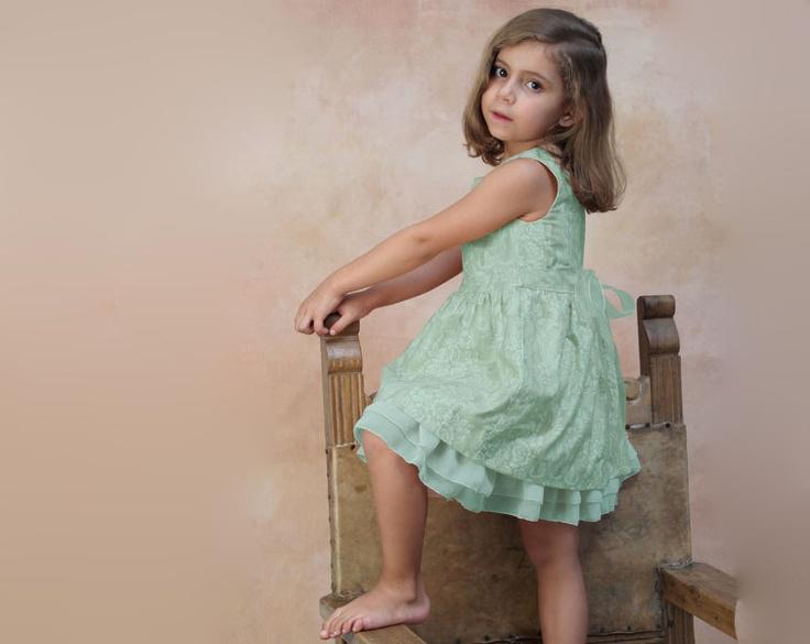 Mariage - Toddler Girl Dress Couture Mint Green Flower Girl Dress