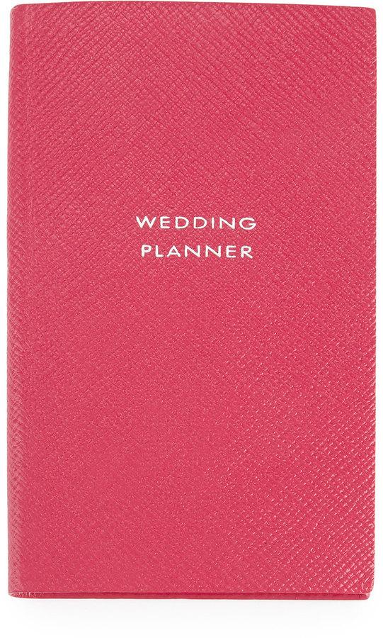 Hochzeit - Smythson "Wedding Planner" Panama Notebook, Fuchsia