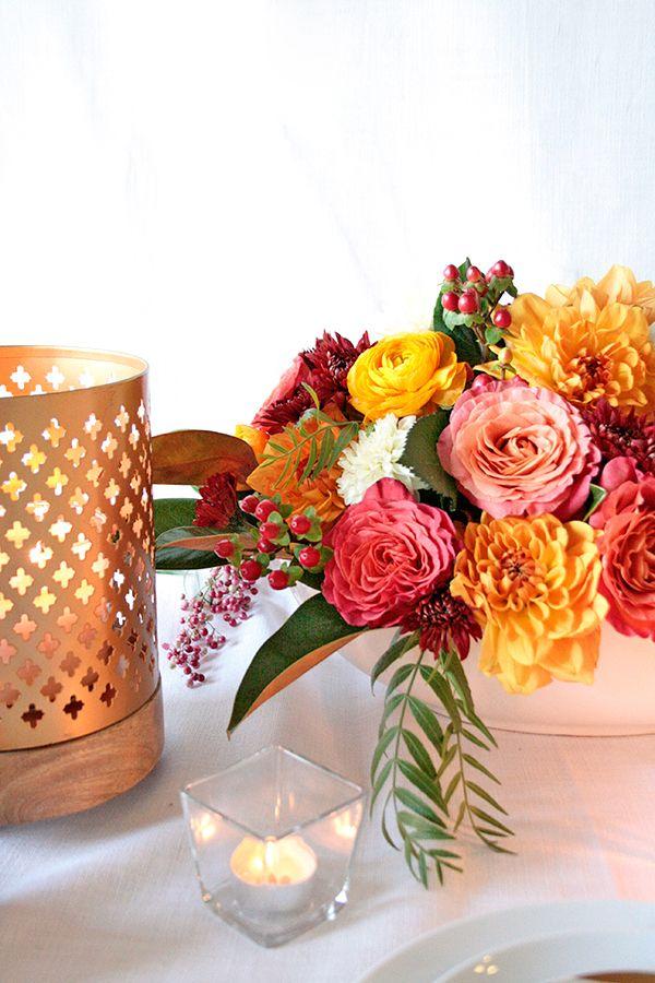 Wedding - Styling Modern Metallics With A Classic Fall Palette