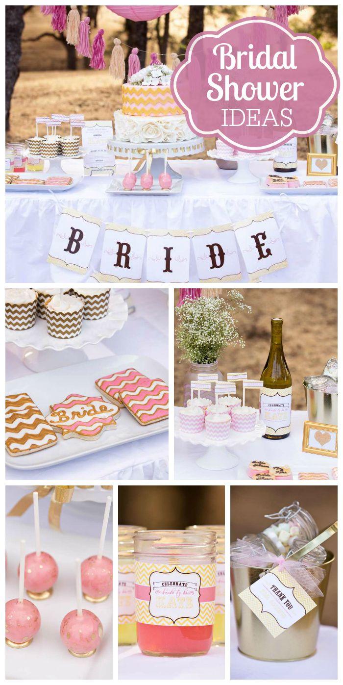 Hochzeit - Bridal/Wedding Shower "Pink And Gold Bridal Shower"