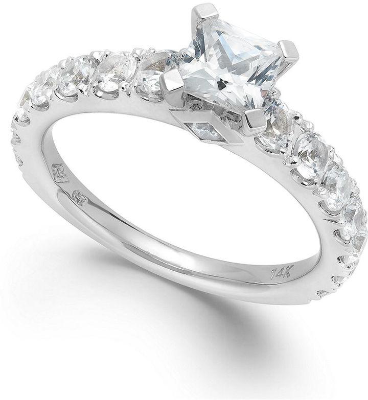 زفاف - Diamond Engagement Ring in 14k White Gold (2 ct. t.w.)