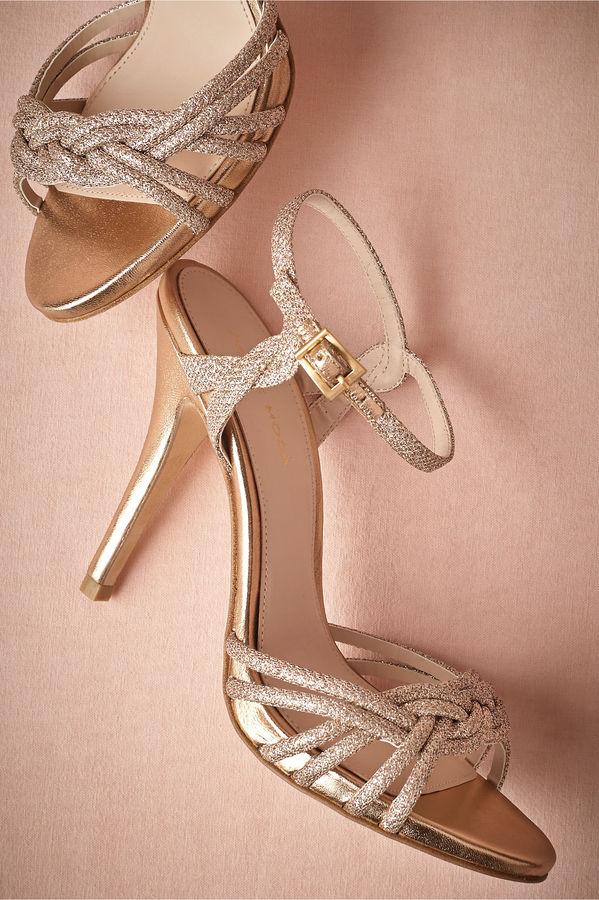 زفاف - Gold-Braided Heels