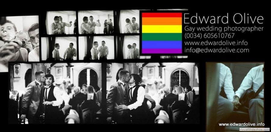 Mariage - Fotografos y videos de bodas gay y lesbianas en Madrid Barcelona Sitges y España Edward Olive. Reportajes de fotos de boda gay espontaneos, naturales, artisticos, modernos sin poses