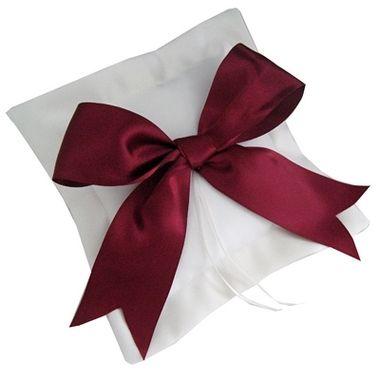زفاف - Coloured Bow Mini Ring Cushion (bb)