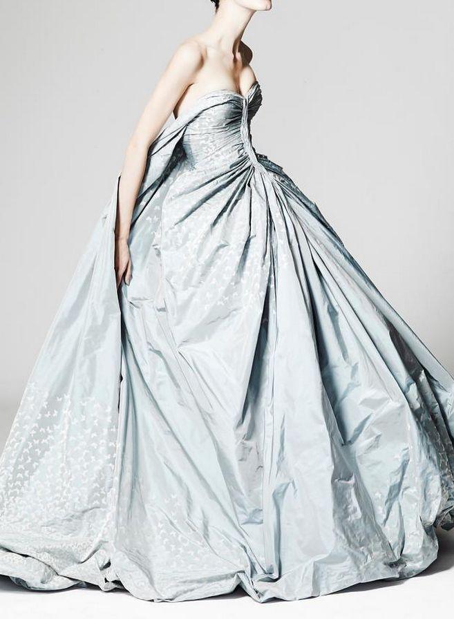 زفاف - Zac Posen Resort 2014 - Blue Wedding Dress