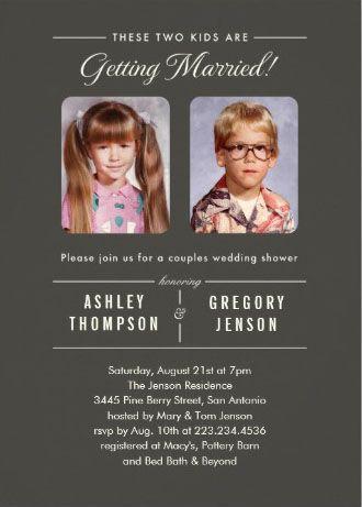 Mariage - Old Photos Couples Wedding Shower Invitations