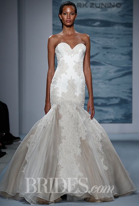 Hochzeit - Mark Zunino For Kleinfeld Wedding Dresses Fall 2015 Bridal Runway Shows Brides.com