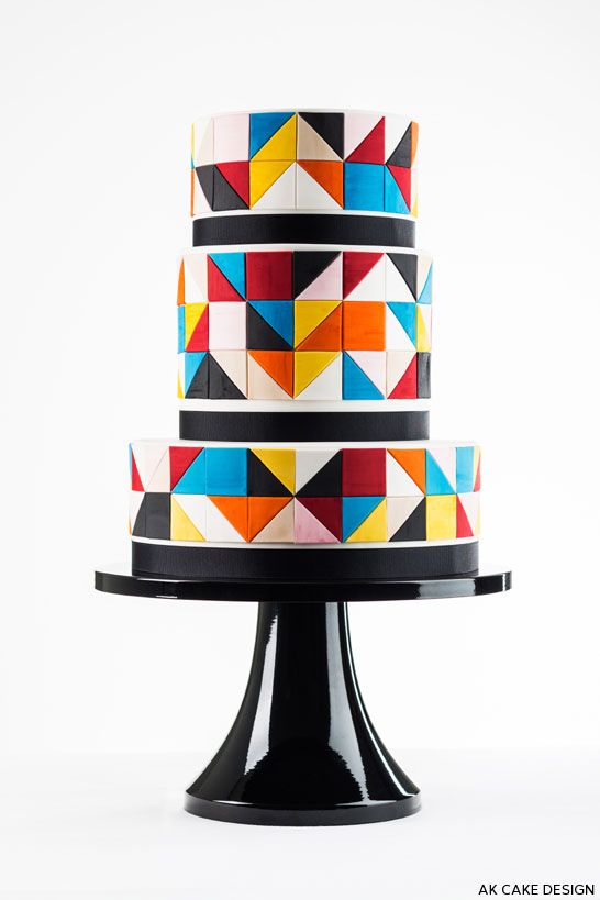 زفاف - Color Block Cake
