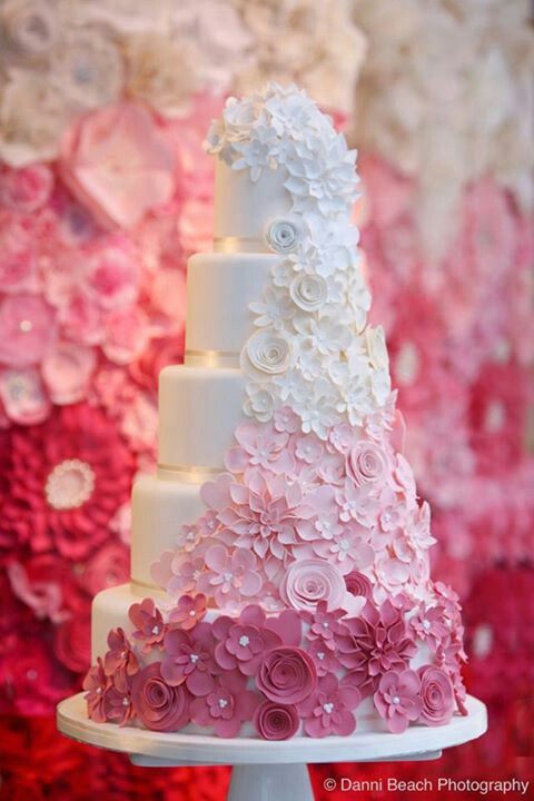 Wedding - Wedding Cake Ideas. Ombre Is Definitely A Popular Trend For 2013.