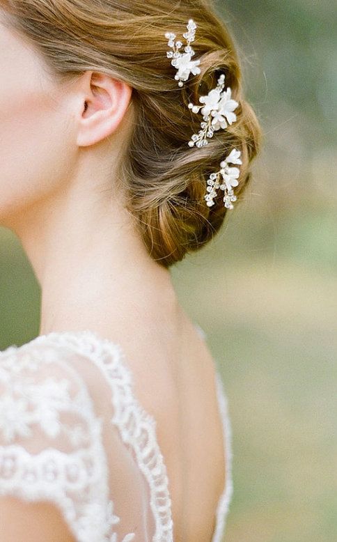 Hochzeit - BRIAR-ROSE Pearl Bridal Hair Pins