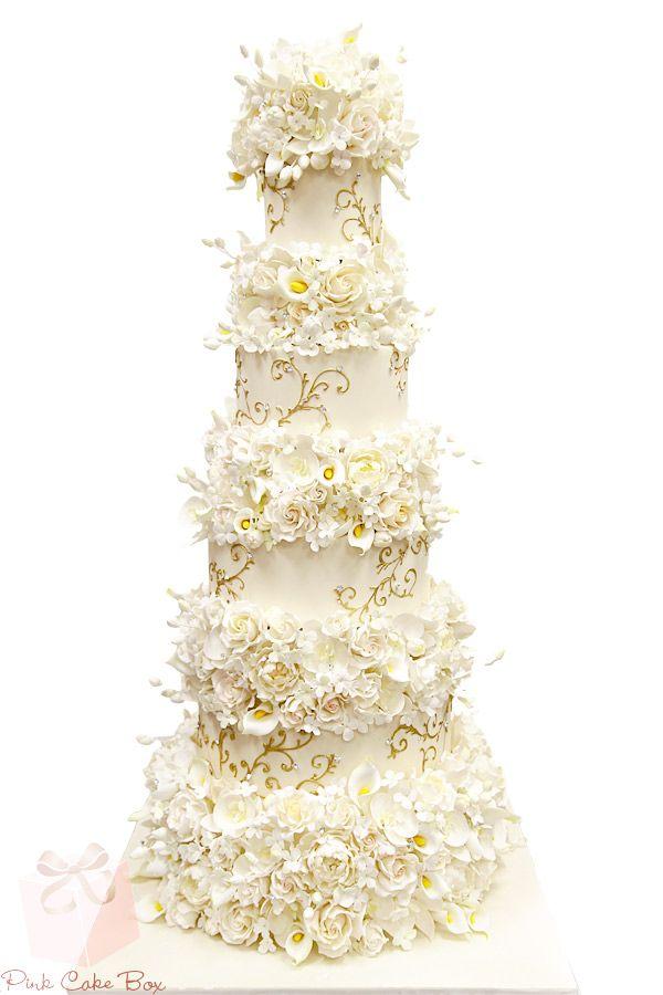 Wedding - Floral Wedding Cake » Wedding Cakes