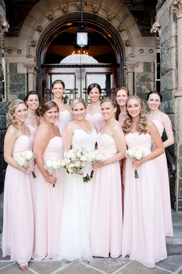 زفاف - Pale Pink Bridesmaids Dresses