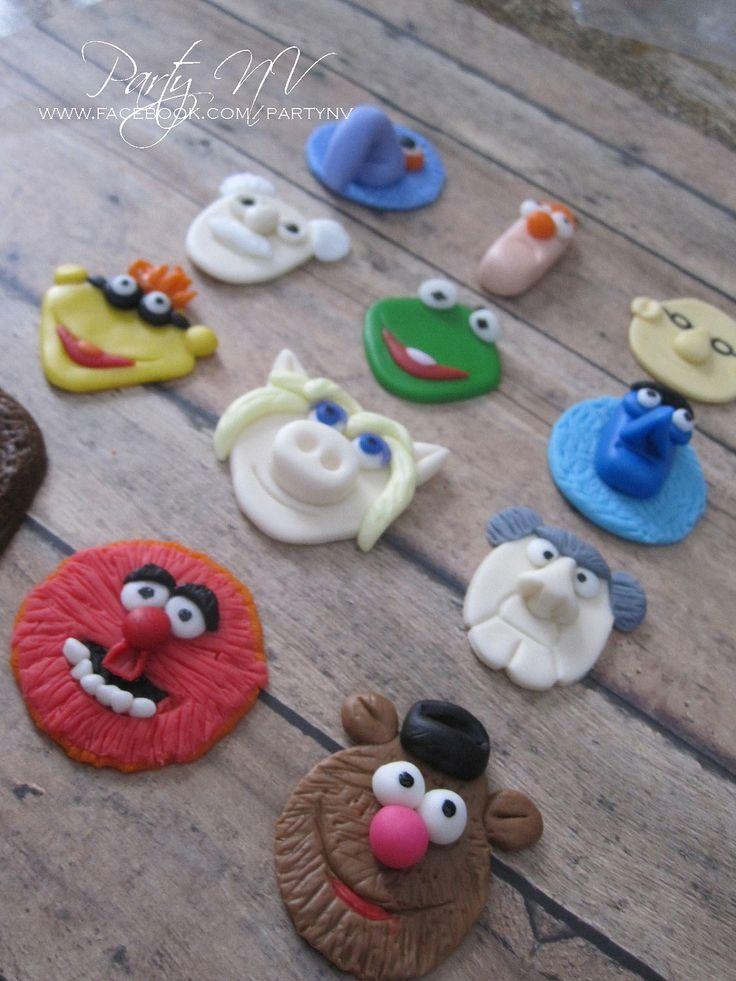 Hochzeit - EDIBLE (Fondant Toppers) - Muppets Inspired