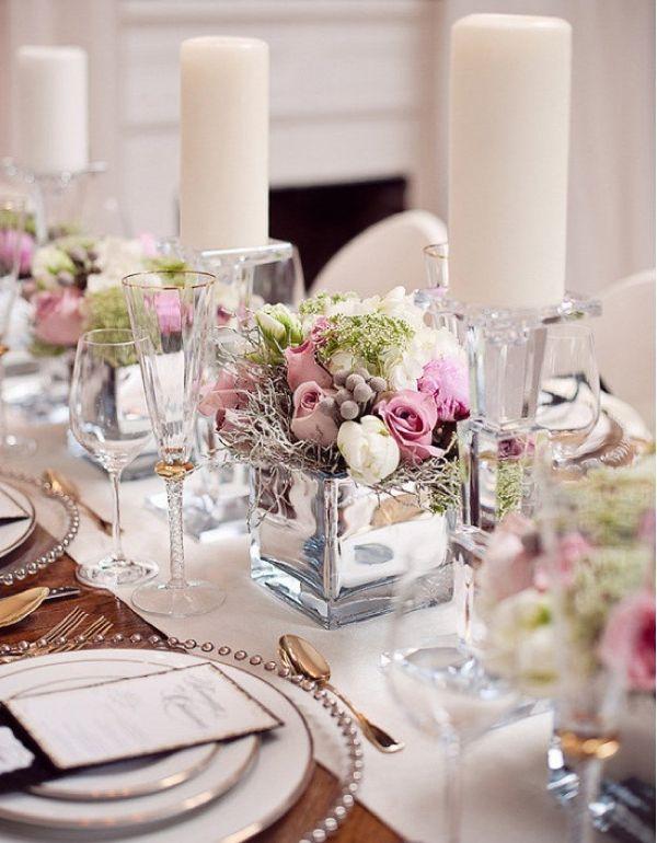 Свадьба - Grab Your Wedding Guests’ Attention With These Impressive Low Centerpieces