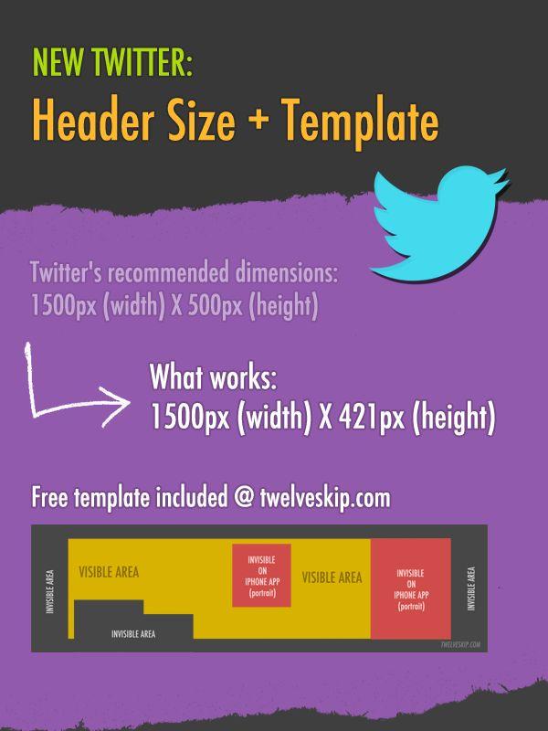Hochzeit - The New Twitter Header Dimensions   Template Included (2014 Update)