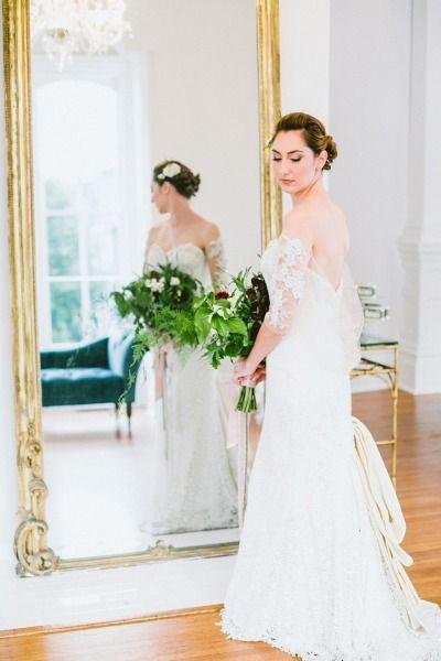 زفاف - Emerald   Gold Wedding Inspiration At The Merrimon-Wynne House