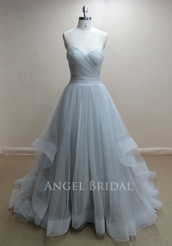 Wedding - A-Line Moonlight Tulle Evening Dress, Evening Gown, Evening Dresses, Evening Gowns