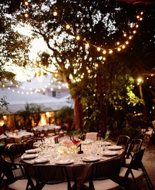 Mariage - Outdoor Wedding String Lights For Wedding Reception Or Celebration